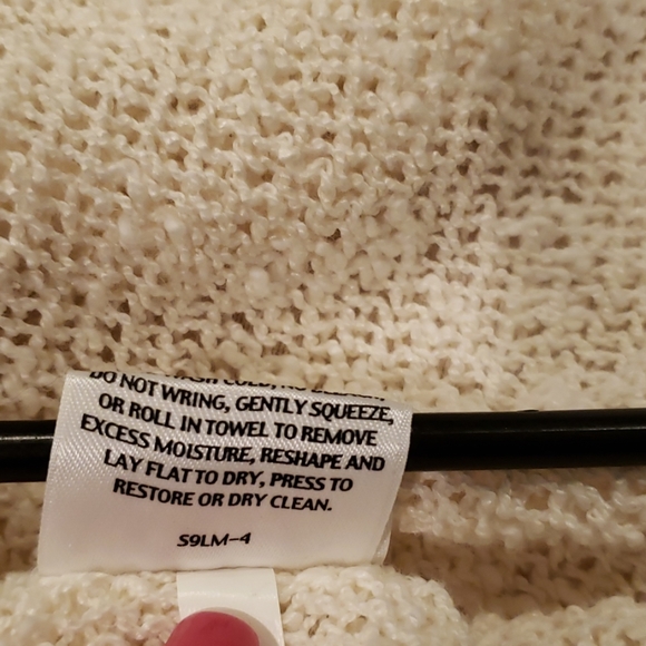 Eileen Fisher M Cream Linen Blend Cardigan - Picture 5 of 7